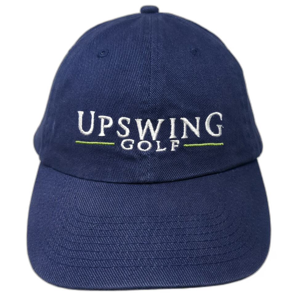 Cali Fame Baseball Cap Blue One Size Upswing Golf Slideback Hat Embroidery